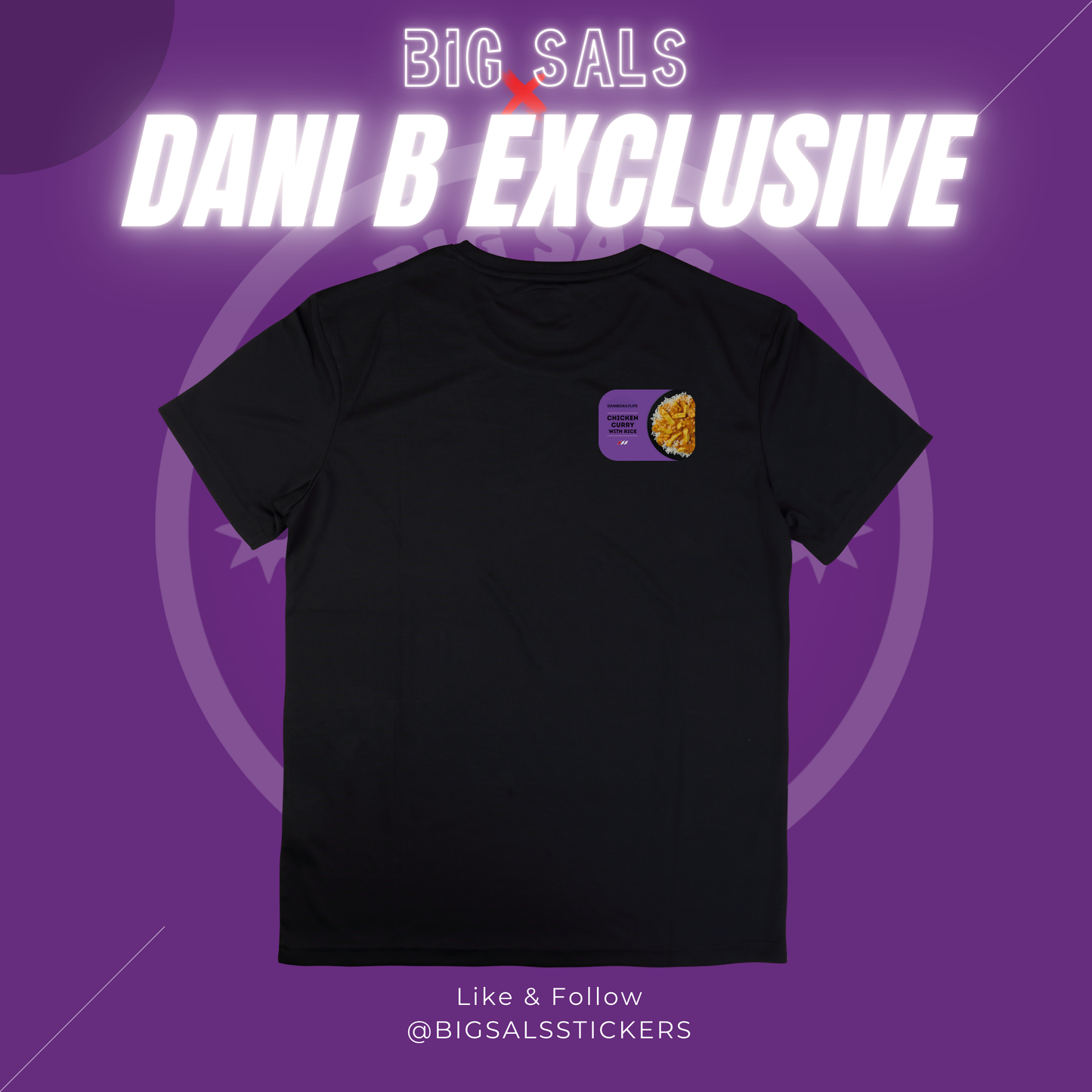 Dani B - Curry For Tea? Tee (Small Logo)