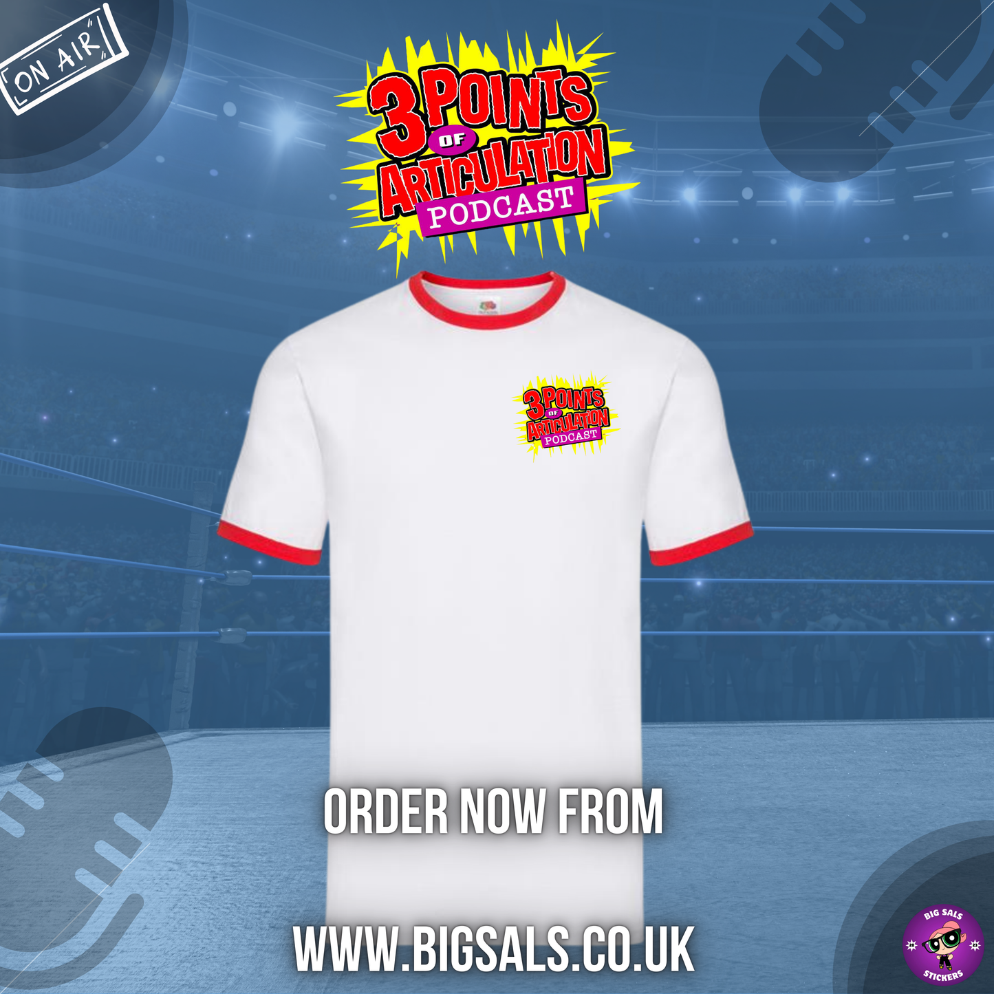 Big Sals x 3 Point of Articulation “Red Ringer 3POA Logo Tee”