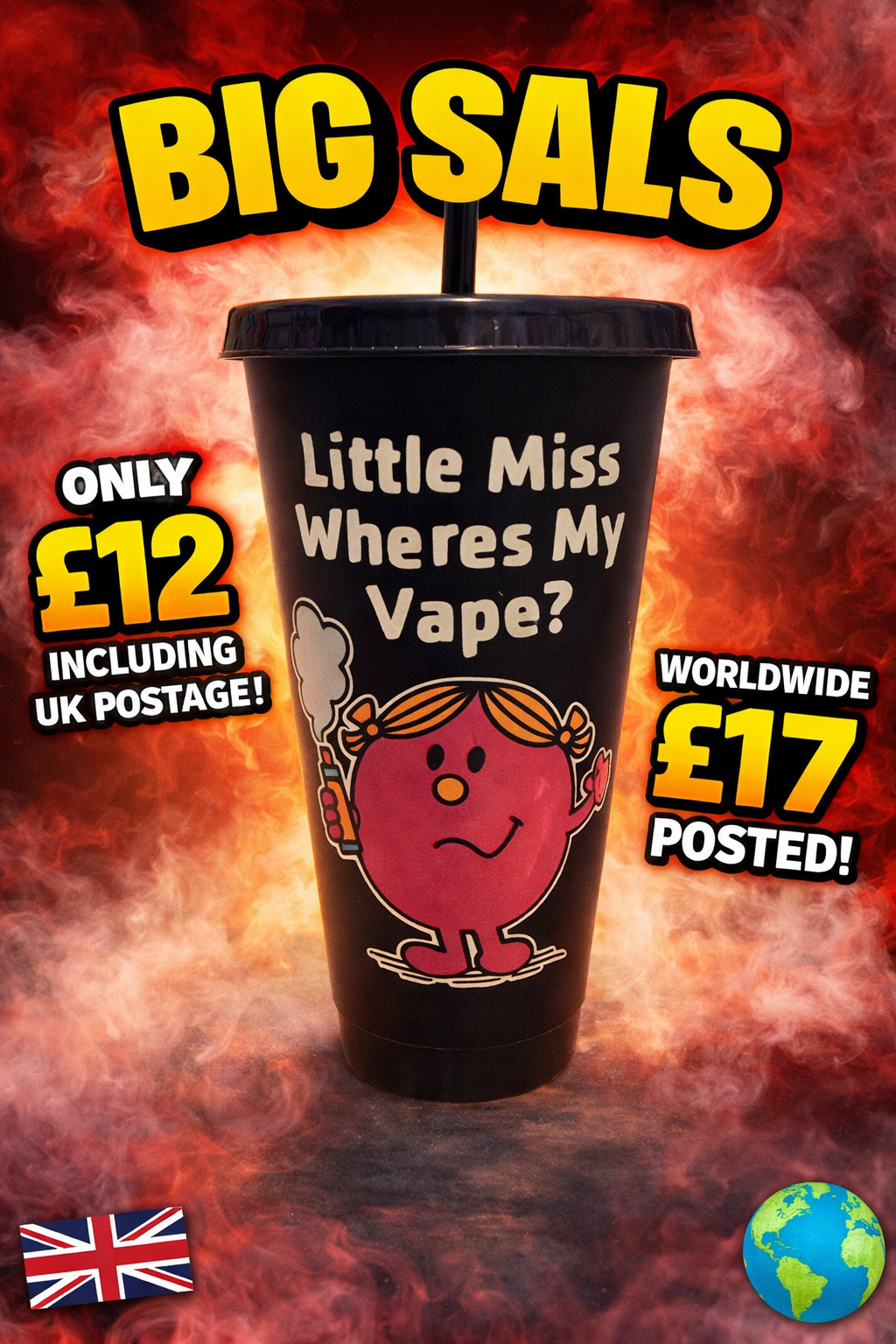 Big Sals - 'Little Miss Where’s My Vape' Cold Cup