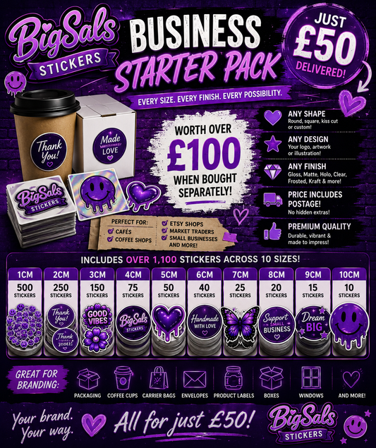 Big Sals Stickers Business Branding Pack!