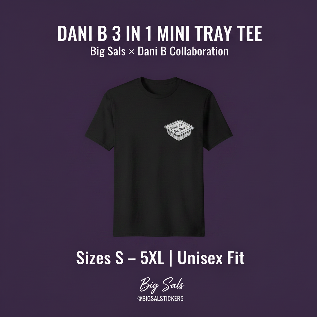 Dani B Mini Tray Tee - Cursive Text