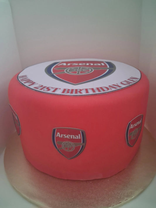 Big Sals - Sports Team Badge Edible Cake Topper With Custom Text! + 6 FREE Side Badges!