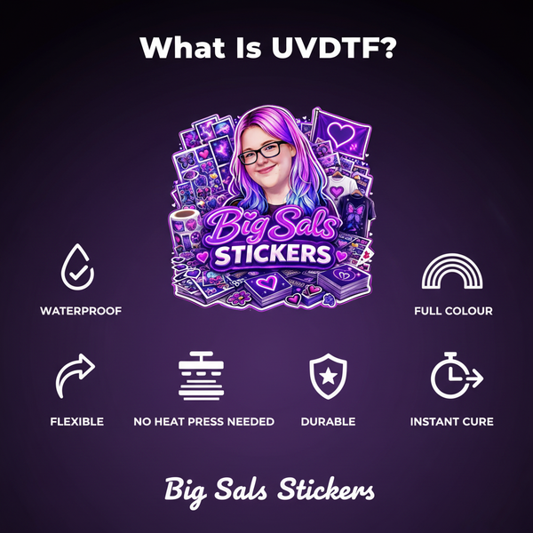 What Is UVDTF? UV DTF Transfers Complete Guide by Big Sals Stickers