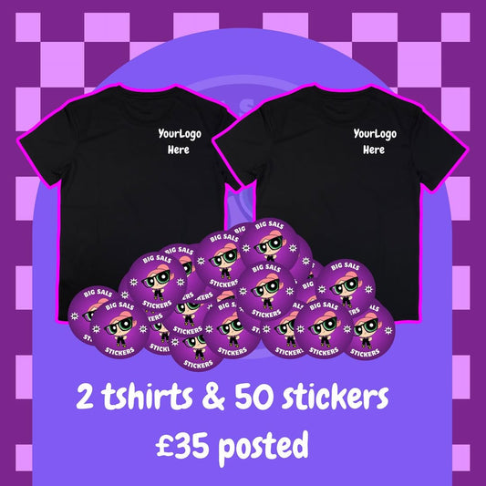 T-Shirt & Sticker Combo - BARGAIN!