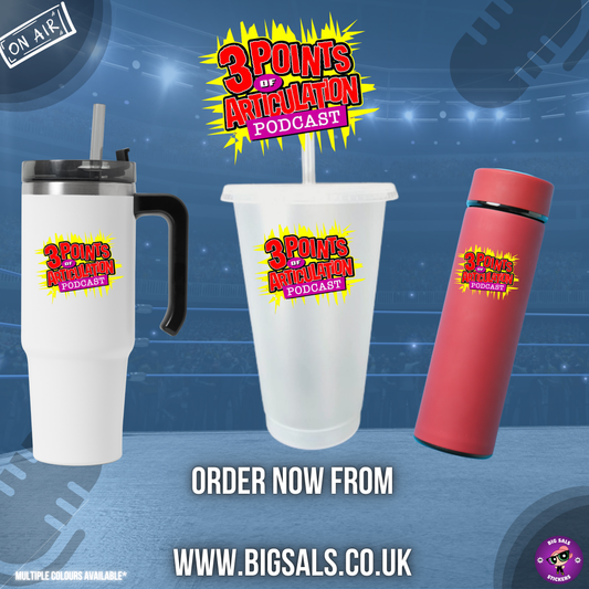 “3POA Drinkware Collection” – Cold Cups. Thermal Cups. Flasks. Built for Fans.