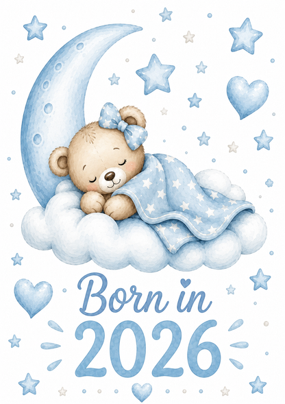 Born in 2026 Personalised Baby Grow | Custom Keepsake Gift - Big Sals