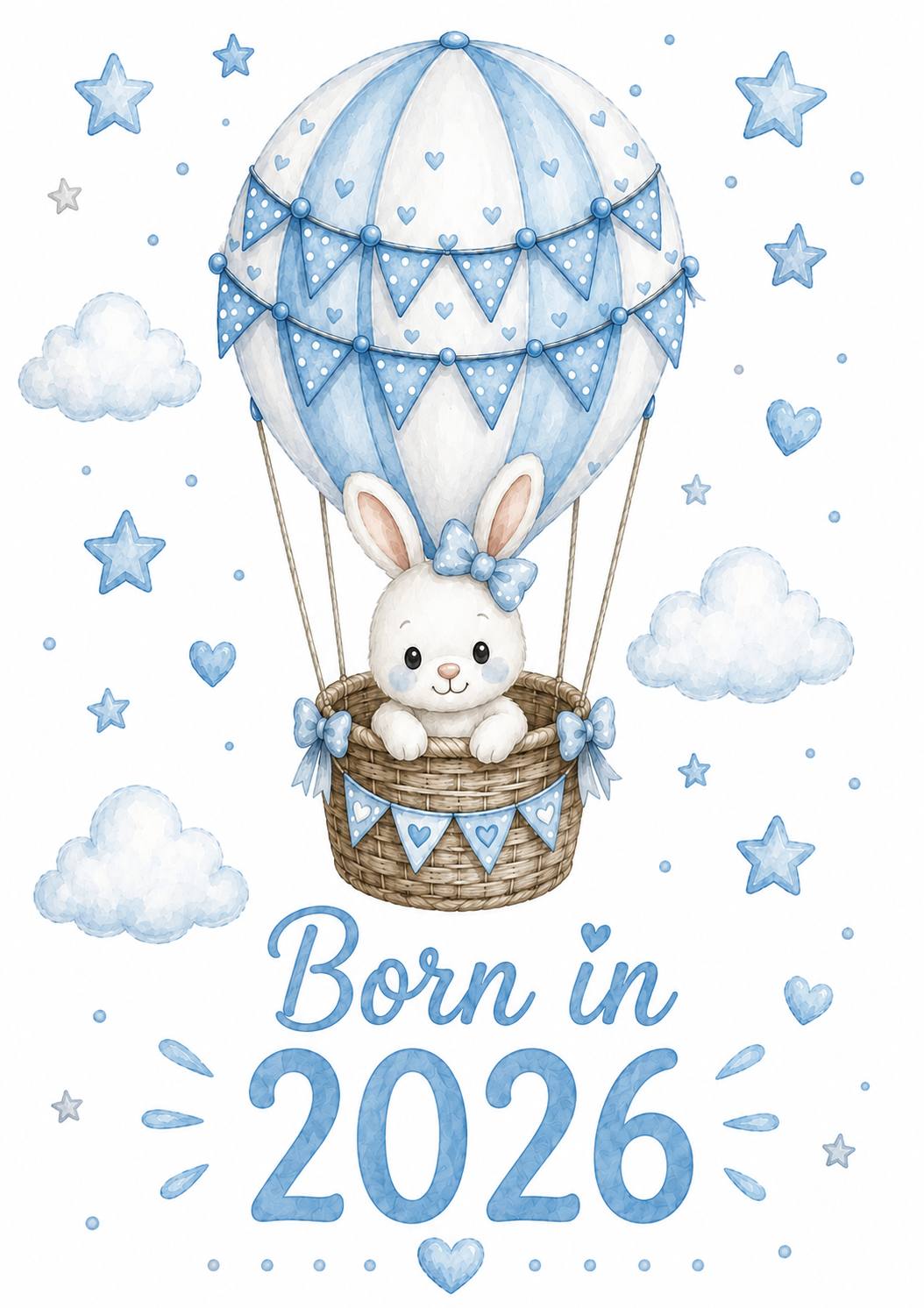 Born in 2026 Personalised Baby Grow | Custom Keepsake Gift - Big Sals