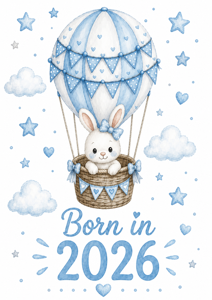Born in 2026 Personalised Baby Grow | Custom Keepsake Gift - Big Sals