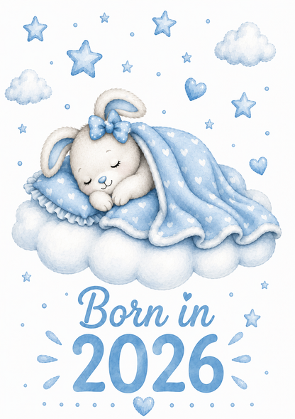Born in 2026 Personalised Baby Grow | Custom Keepsake Gift - Big Sals