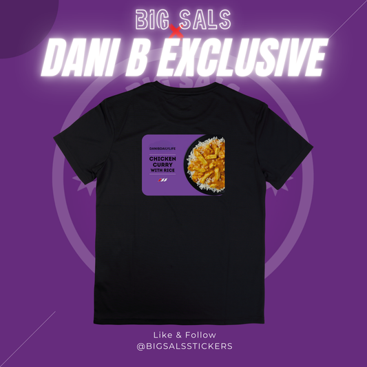 Dani B Curry For Tea Full Chest Logo Tee - Big Sals x Dani B Collab


