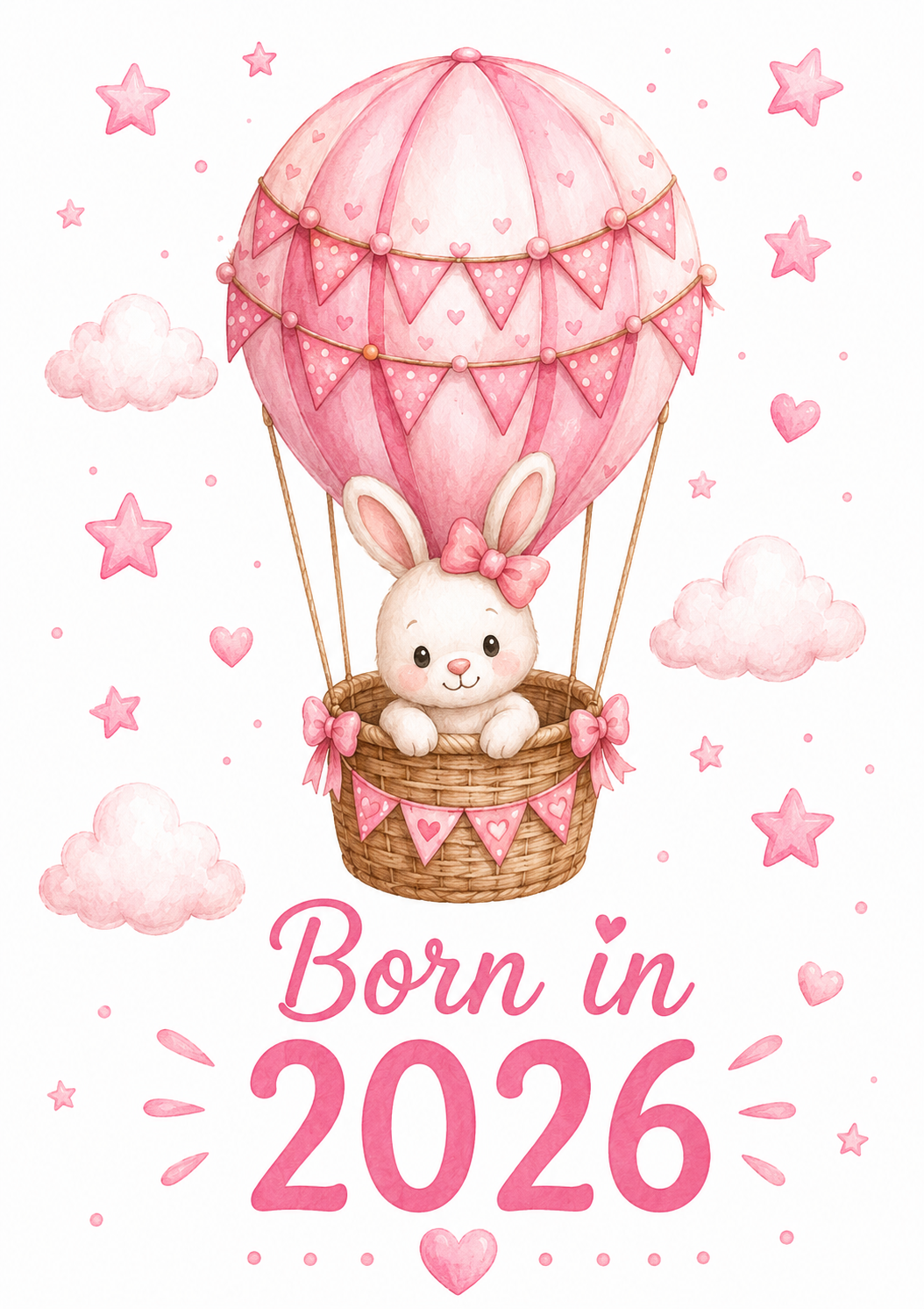 Born in 2026 Personalised Baby Grow | Custom Keepsake Gift - Big Sals