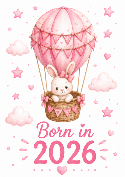 Born in 2026 Personalised Baby Grow | Custom Keepsake Gift - Big Sals