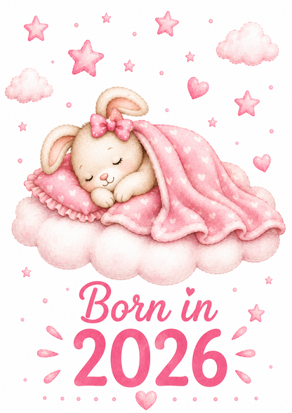 Born in 2026 Personalised Baby Grow | Custom Keepsake Gift - Big Sals