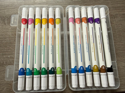 Big Sals Acrylic Art Markers, 24 Colours (12 Dual-Ended Pens)