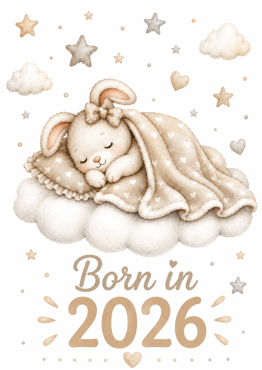 Born in 2026 Personalised Baby Grow | Custom Keepsake Gift - Big Sals