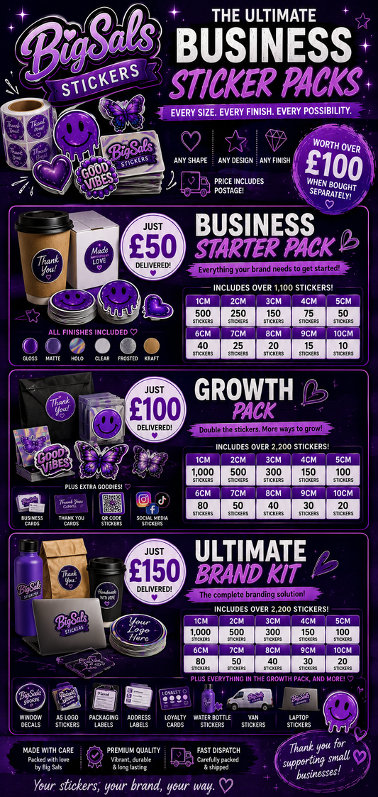 Big Sals Stickers Business Branding Pack!