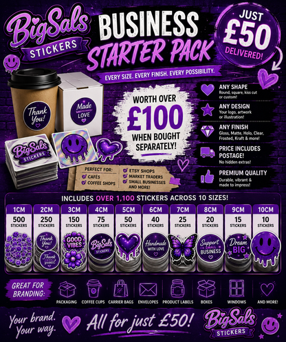 Big Sals Stickers Business Branding Pack!