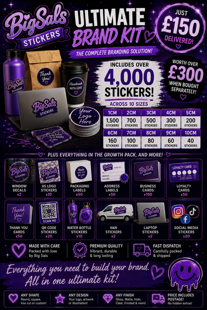 Big Sals Stickers Business Branding Pack!