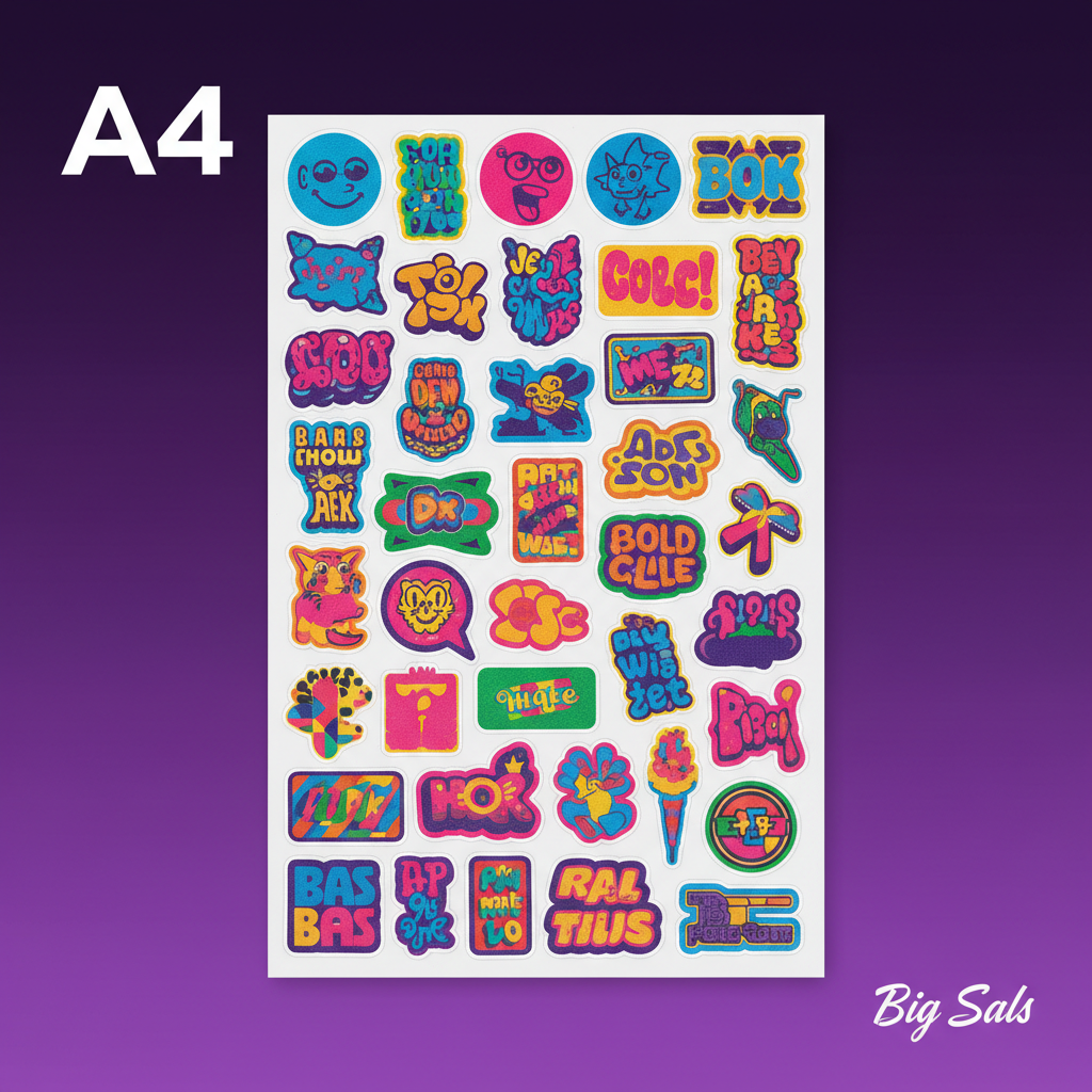 A4 Sticker Sheet Variant