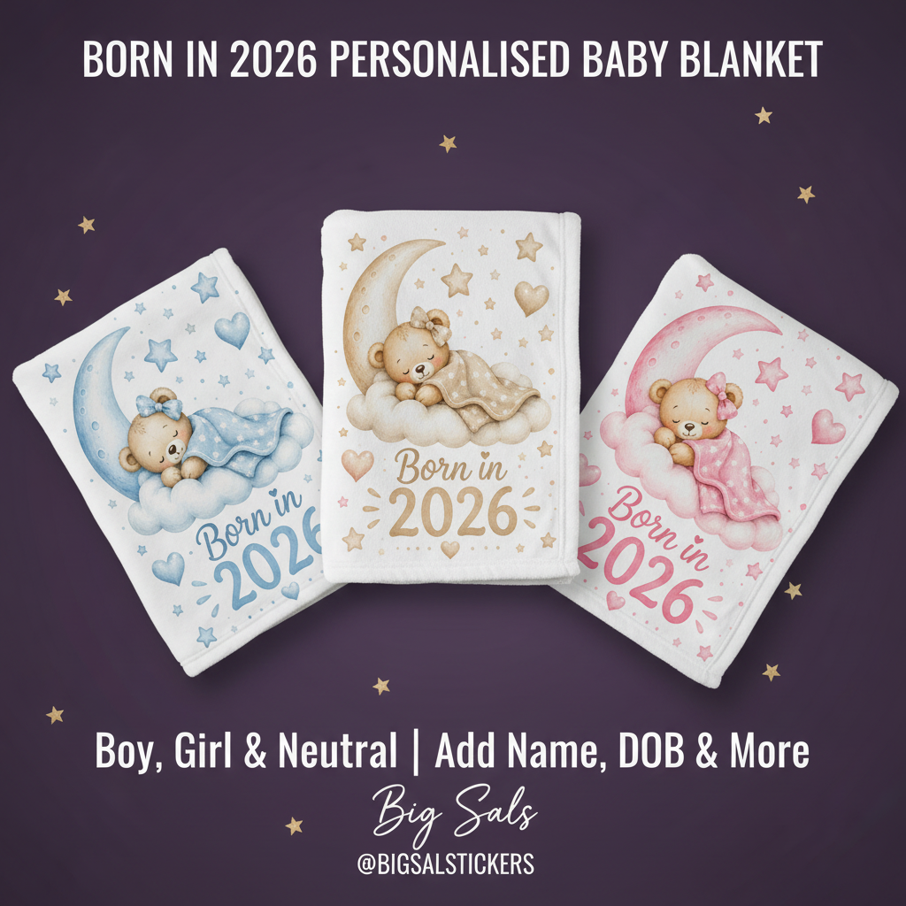 Born in 2026 Baby Blanket - Main Promo