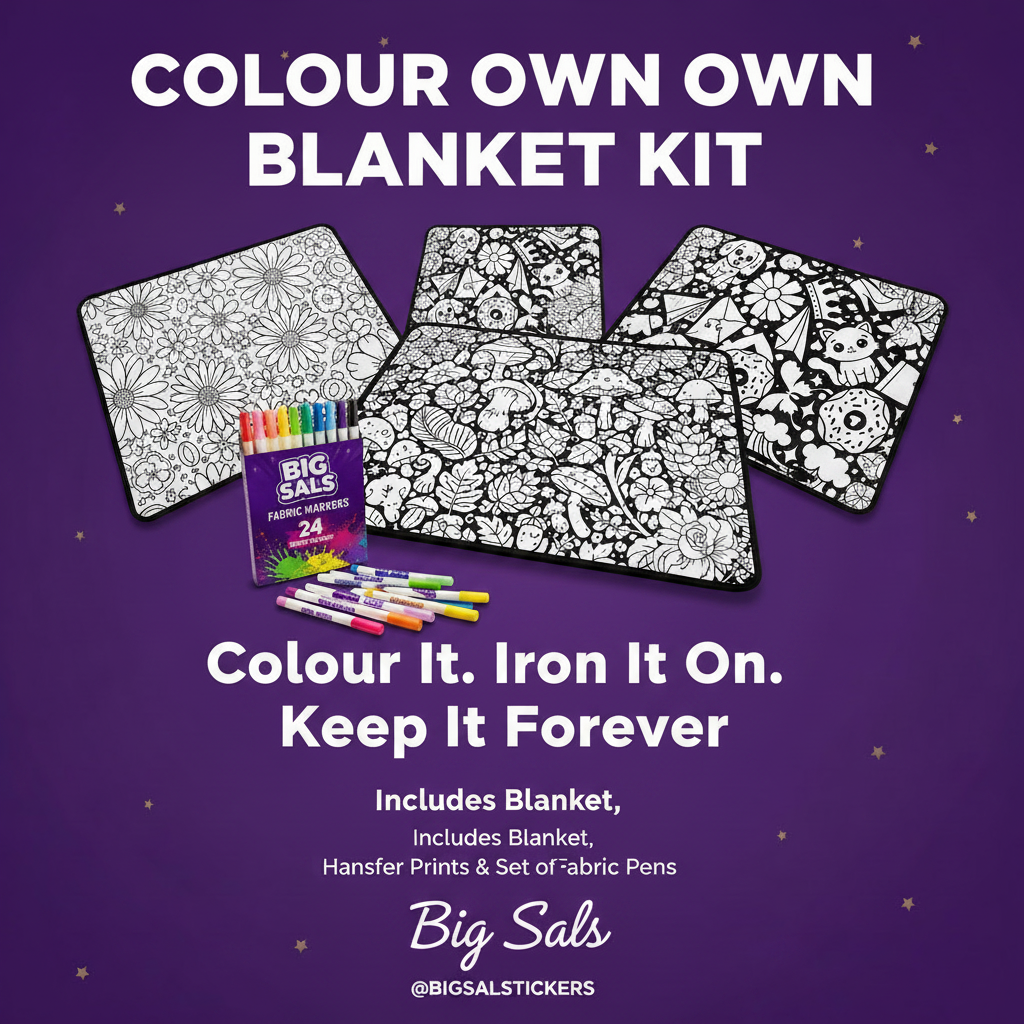 Colour Your Own Blanket Kit - Main Promo