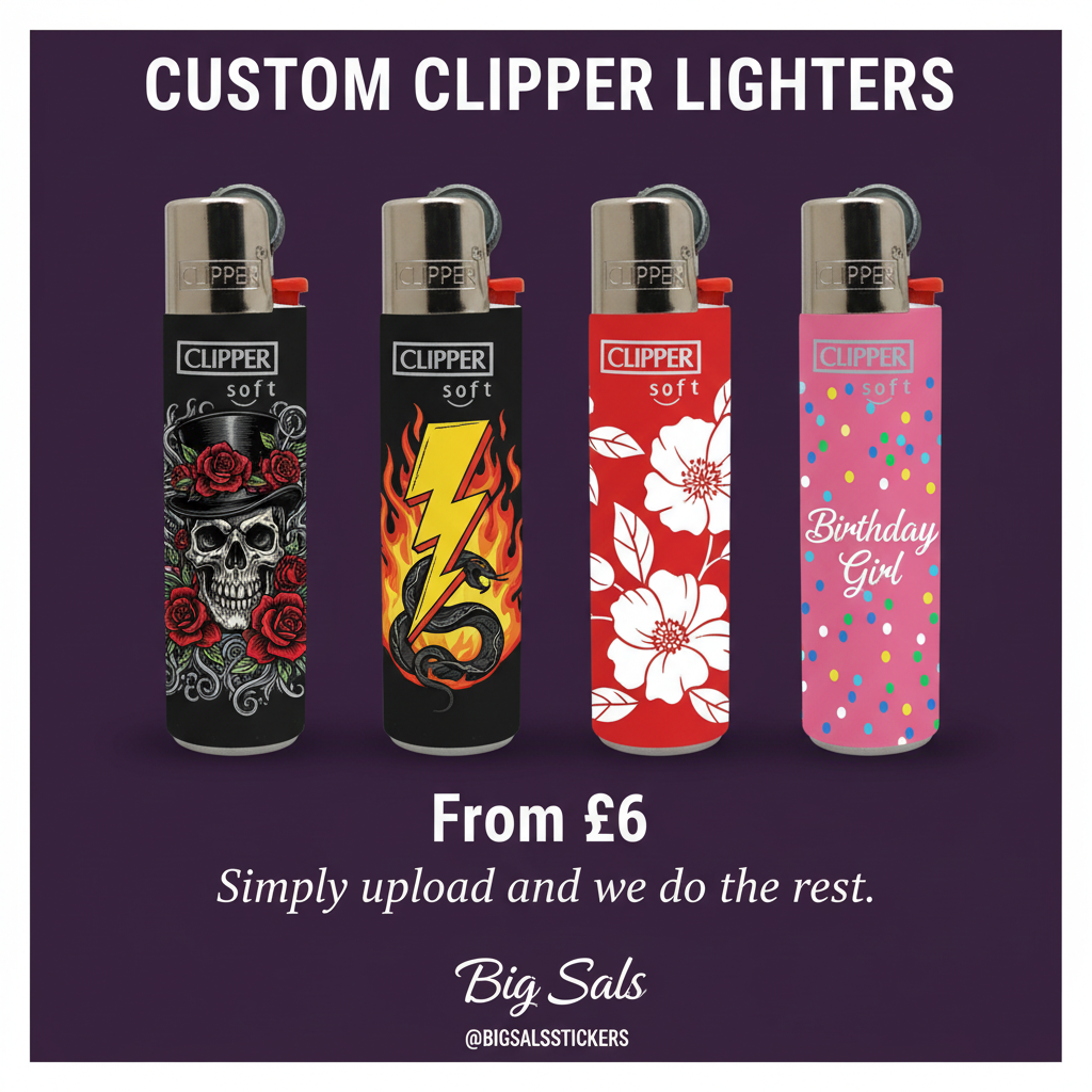 Custom Clipper Lighters - Rock Designs