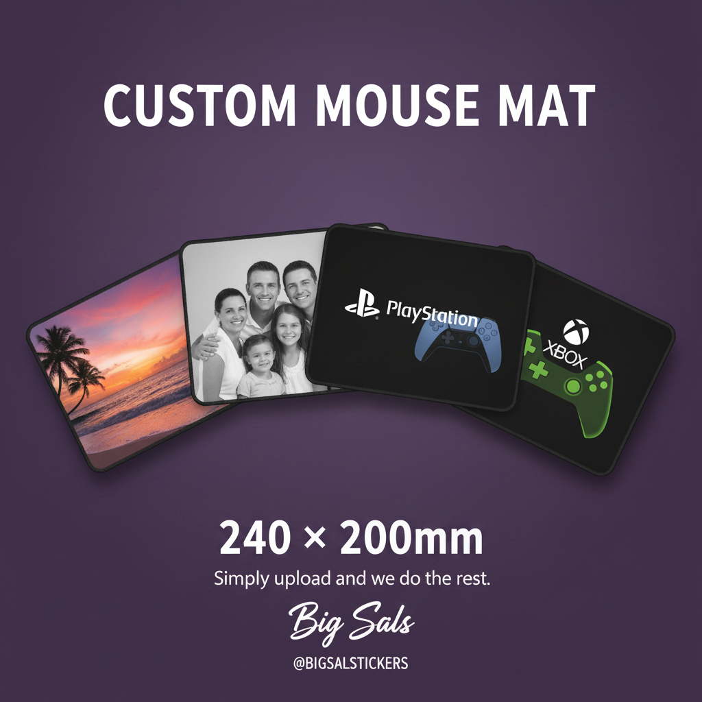 Custom Mouse Mat - with tagline