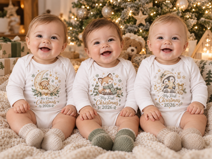 Baby's First Christmas 2026 Personalised Baby Grow | Big Sals